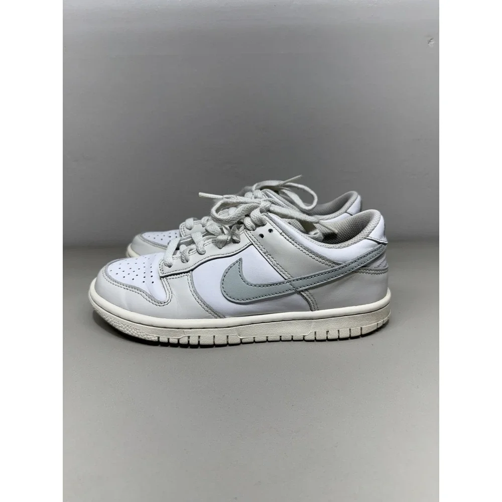 Nike Dunk Low GS Youth Sz 4 Phantom White Light Silver Neutral FB9109 109